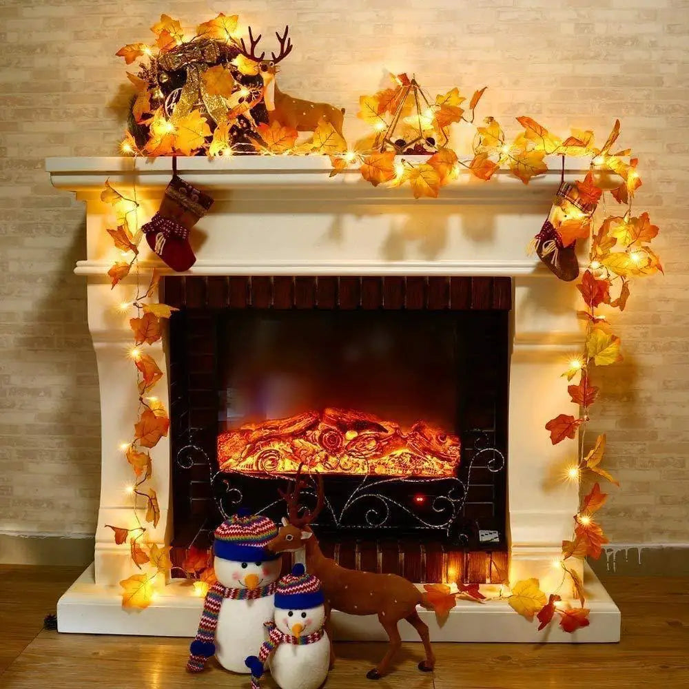 Christmas Decoration Artificial Maple Leaf Leaves