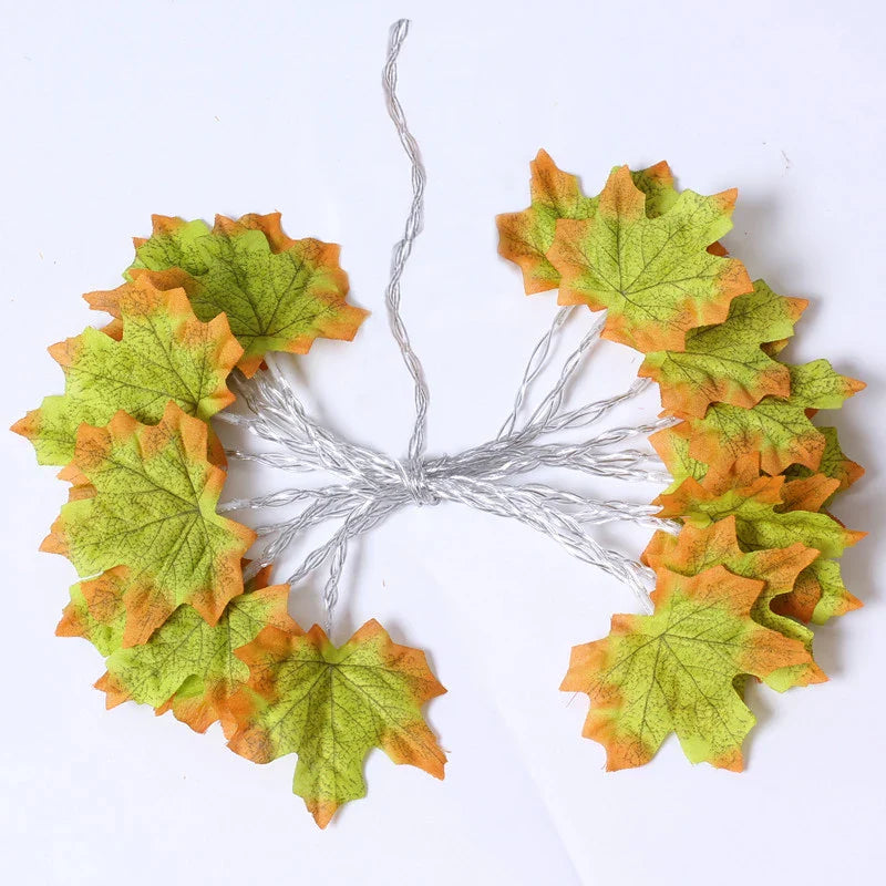 Christmas Decoration Artificial Maple Leaf Leaves