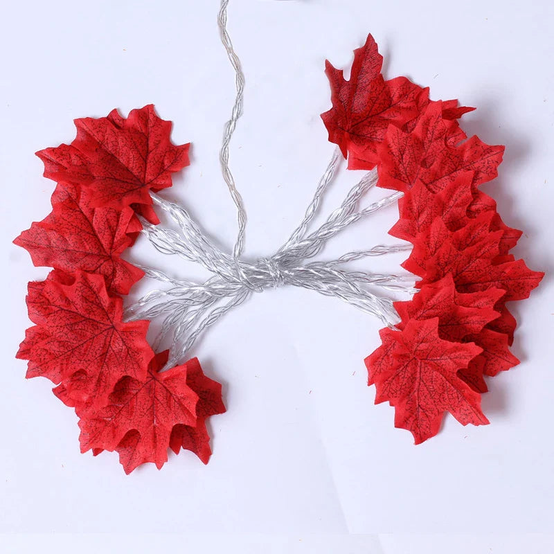 Christmas Decoration Artificial Maple Leaf Leaves