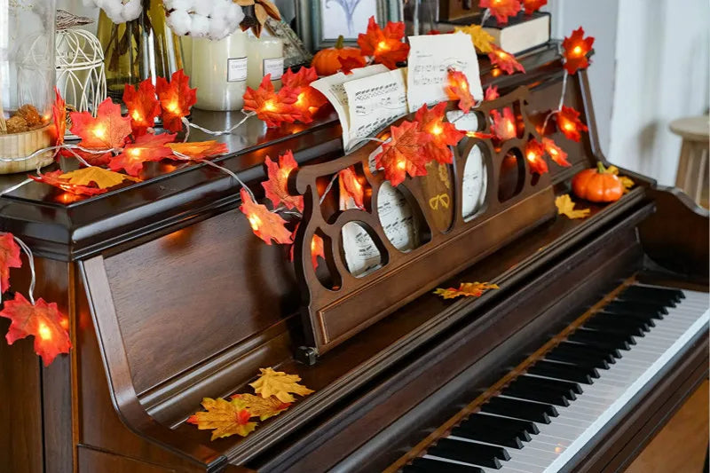 Christmas Decoration Artificial Maple Leaf Leaves