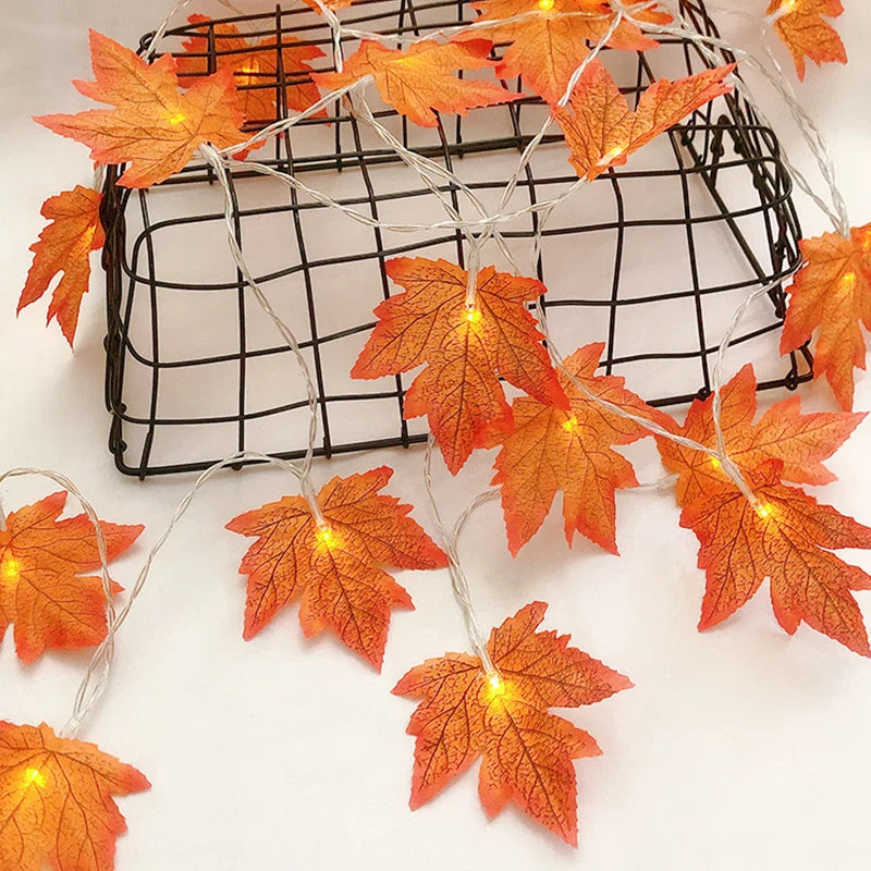 Christmas Decoration Artificial Maple Leaf Leaves