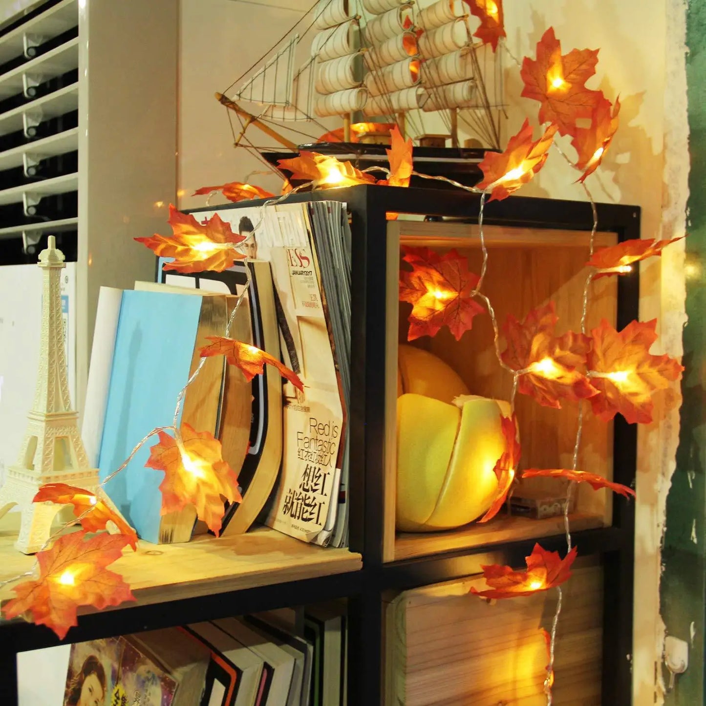 Christmas Decoration Artificial Maple Leaf Leaves
