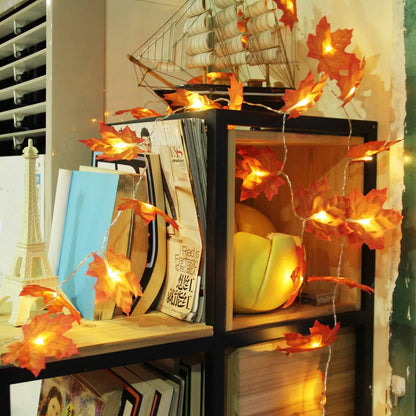 Christmas Decoration Artificial Maple Leaf Leaves