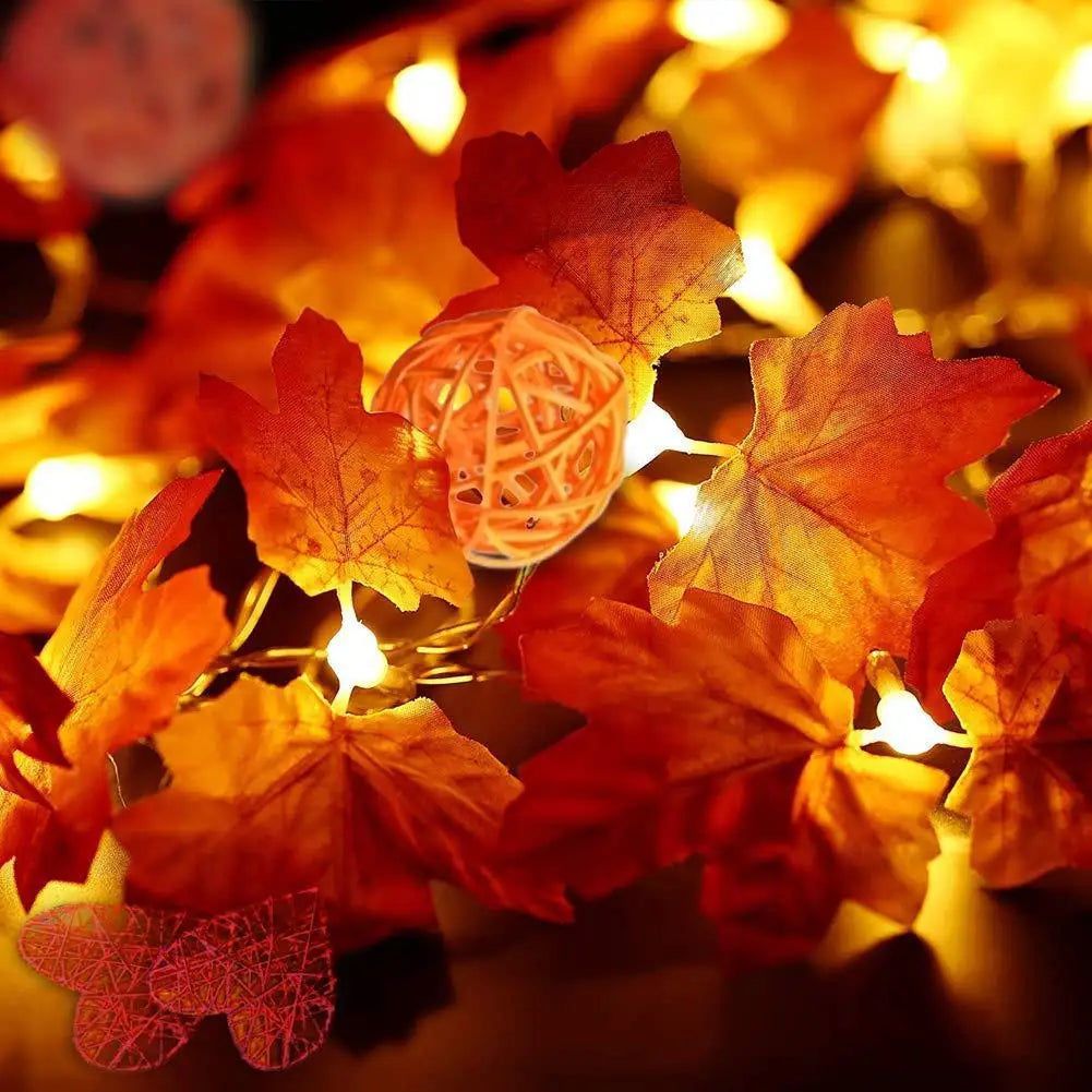 Christmas Decoration Artificial Maple Leaf Leaves