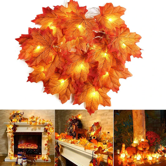 Christmas Decoration Artificial Maple Leaf Leaves
