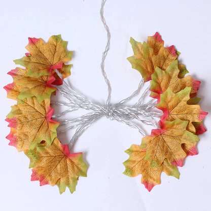 Christmas Decoration Artificial Maple Leaf Leaves
