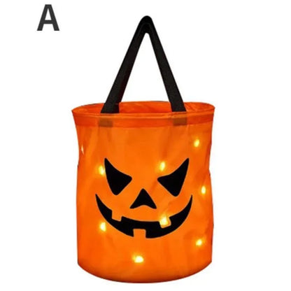 LED Light Halloween Trick or Treat Bucket