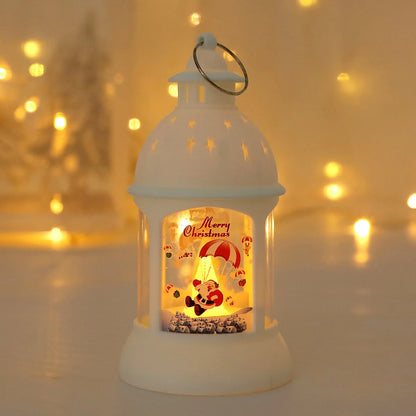 Christmas Lantren Led Light 2024 Christmas Decoration for Home Room Bedroom Fairy Lights Navidad New Year Decorative Lamp
