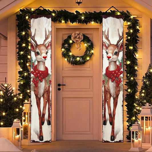 Festive Christmas Door Decor